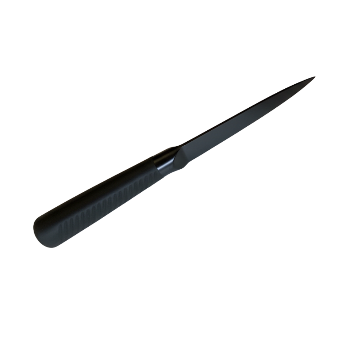 black stainless steel utility knife with bakelite black handle