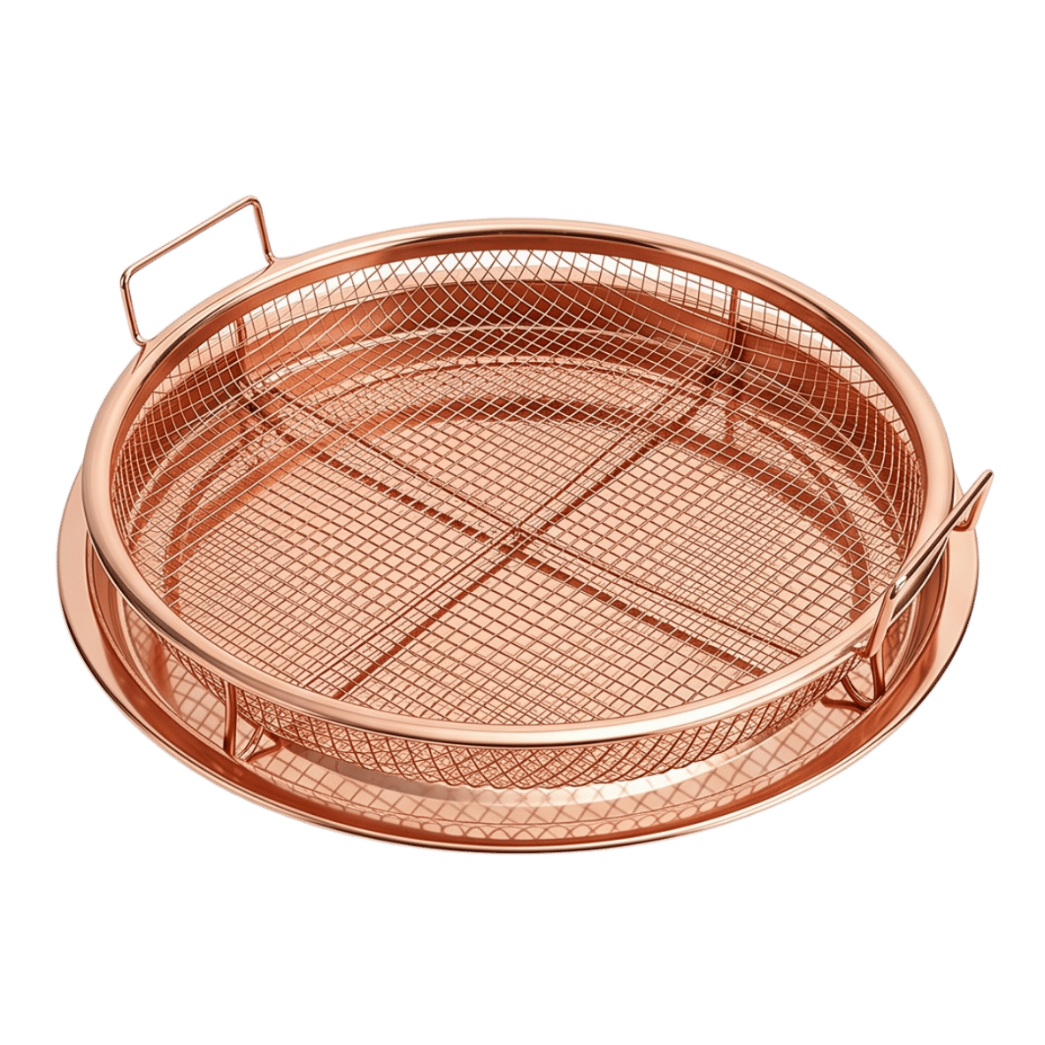 Round Tray with Strainer