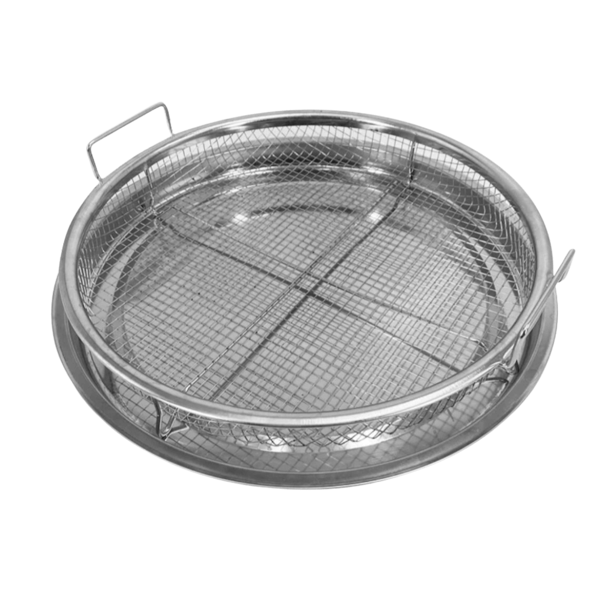 Round Tray with Strainer