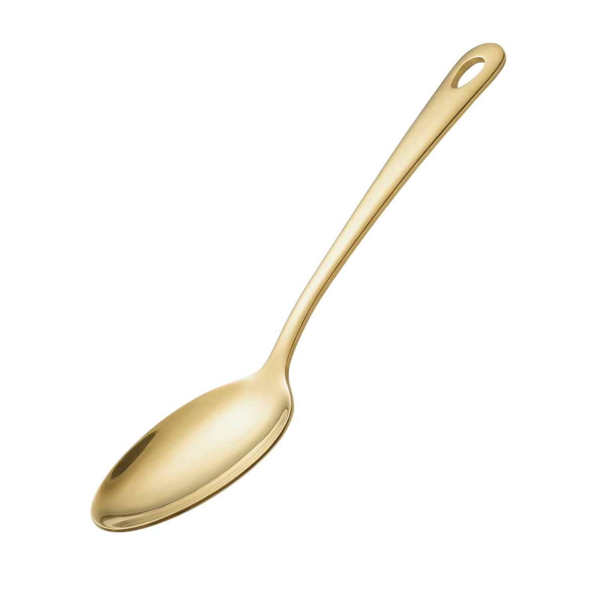 Stainless steel gold serving spoon