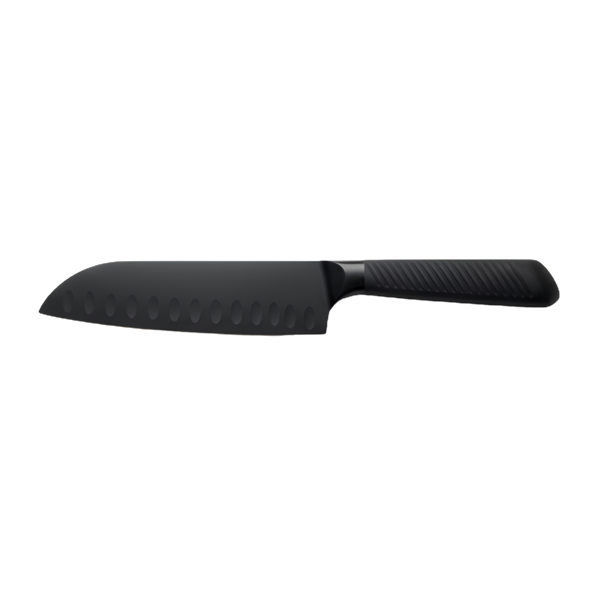 Black stainless steel knife with bakelite black handle
