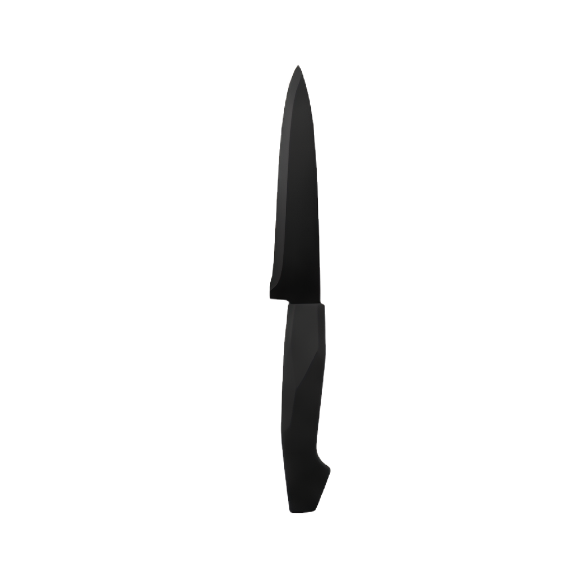 black stainless steel utility knife with black bakelite handle