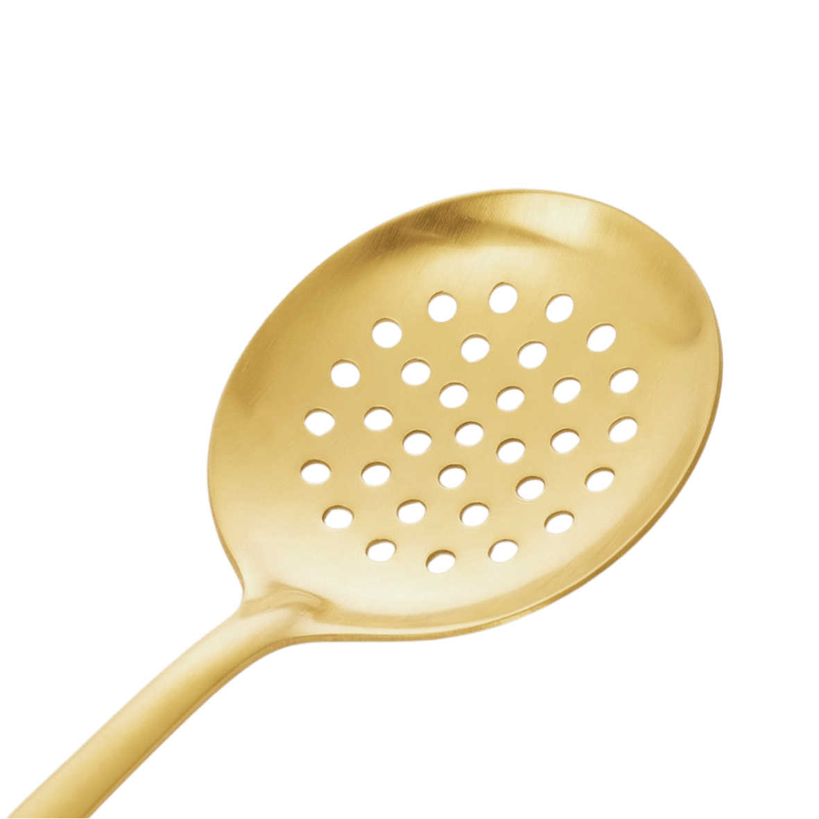 a close up of the stainless steel gold skimmer