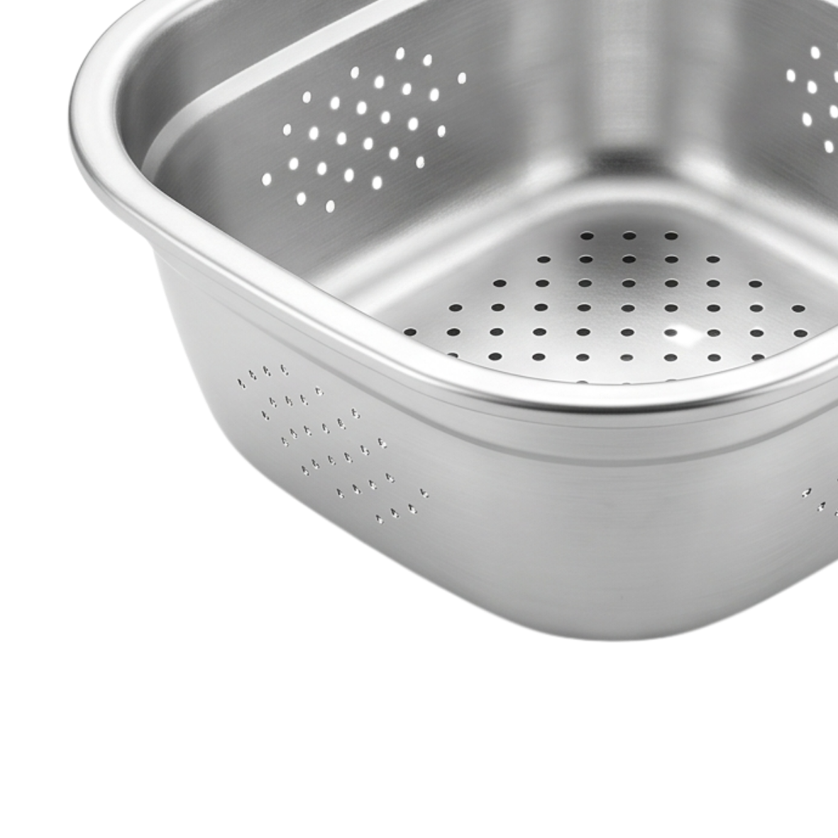 Stainless Steel silver square strainer