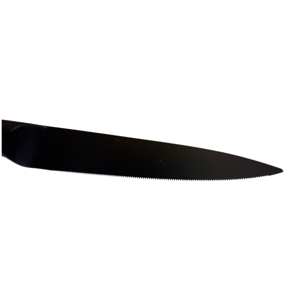 black stainless steel utility knife with bakelite black handle