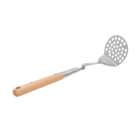 Stainless steel masher with wooden handle 