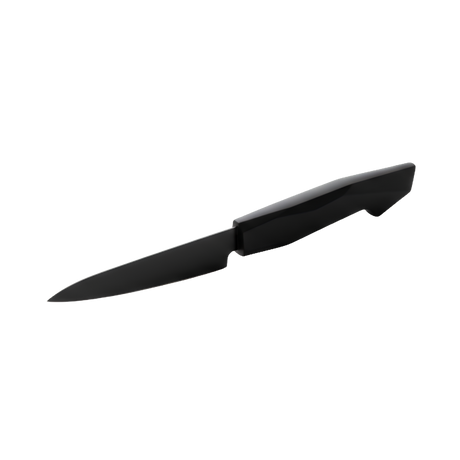 Black stainless Pairing Knife with Black bakelite handle 