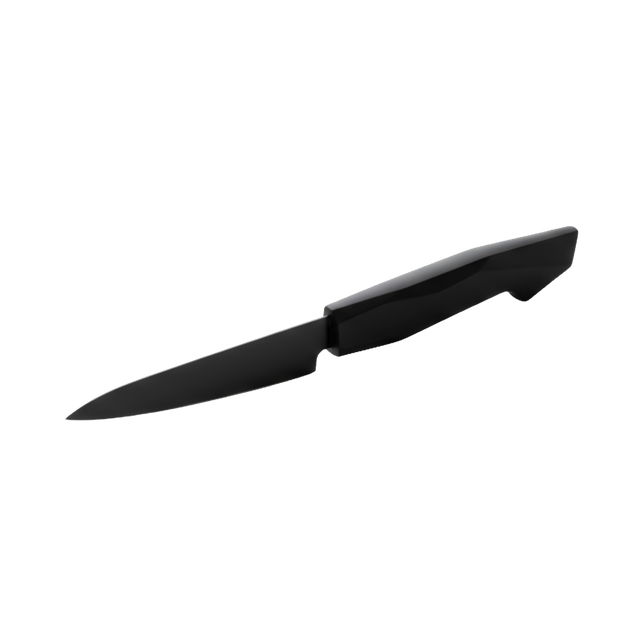 Black stainless Pairing Knife with Black bakelite handle 