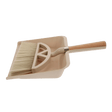 Beige dustpan and broom plastic set 