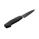 Black stainless cheese knife with black bakelite handle