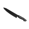 Black stainless steel wide blade knife with black bakelite handle