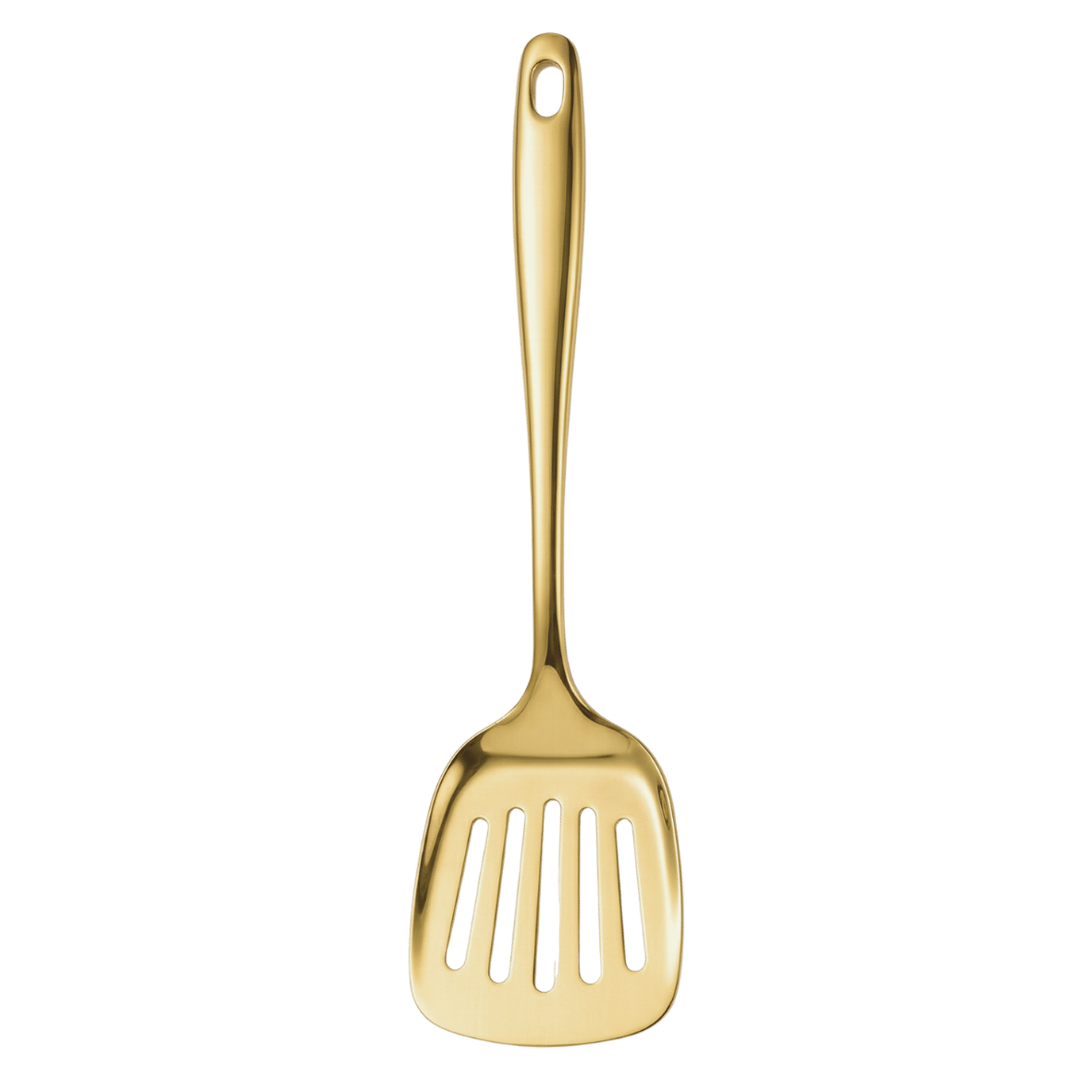 Stainless steel gold slotted spatula 