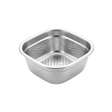 Stainless Steel silver square strainer 