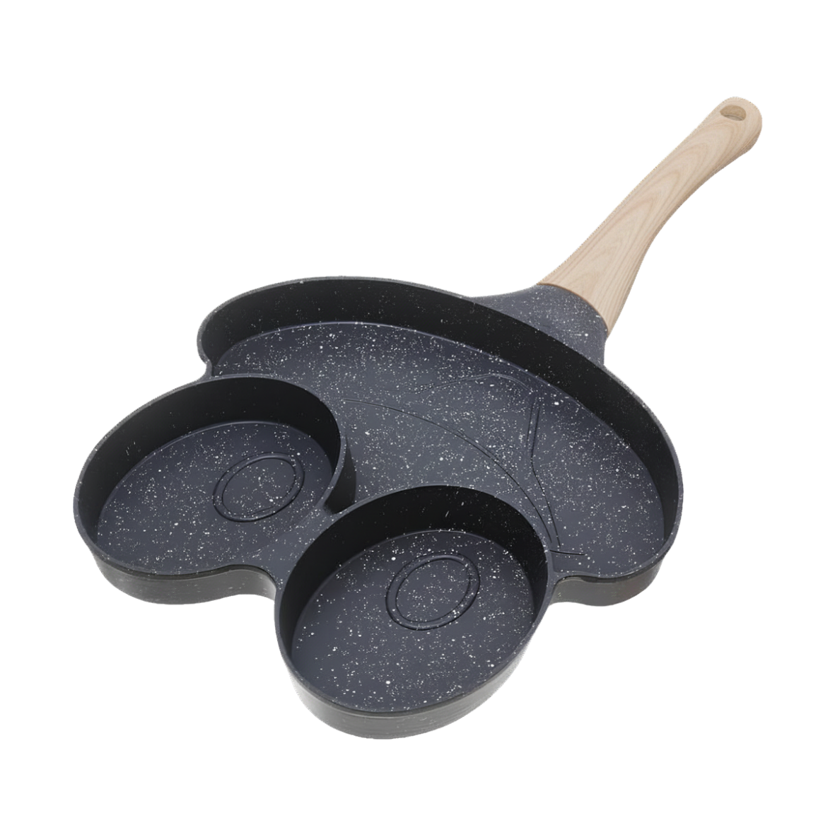 3-Section Smiley Face Pan