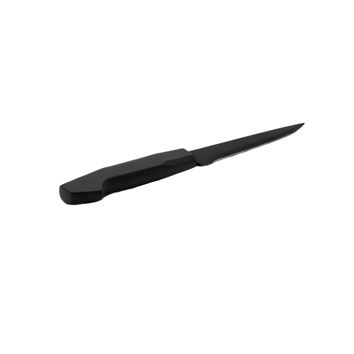 black stainless steel utility knife with black bakelite handle 