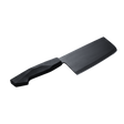 Black stainless steel cleaver knife with black bakelite handle