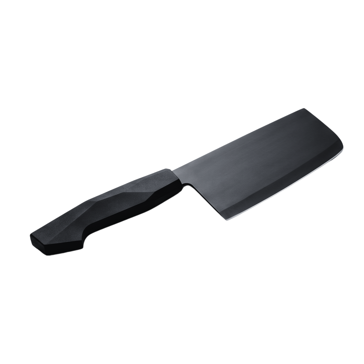 Black stainless steel cleaver knife with black bakelite handle
