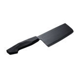 Black stainless steel cleaver knife with black bakelite handle