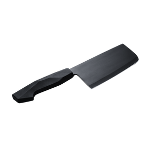 Black stainless steel cleaver knife with black bakelite handle
