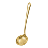Stainless steel golden serving ladle