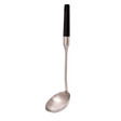Stainless ladle with black bakelite handle