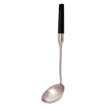 Stainless ladle with black bakelite handle