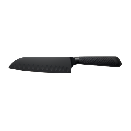 Black stainless steel knife with bakelite black handle 