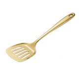 Stainless steel gold slotted spatula 