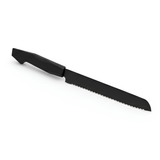 Black Stainless bread knife with bakelite handle 