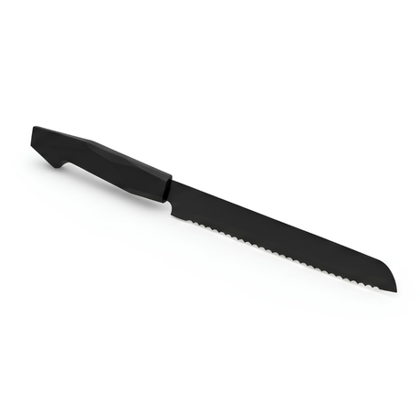 Black Stainless bread knife with bakelite handle 