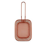 Rose Gold Metallic mesh fryer basket with handle 