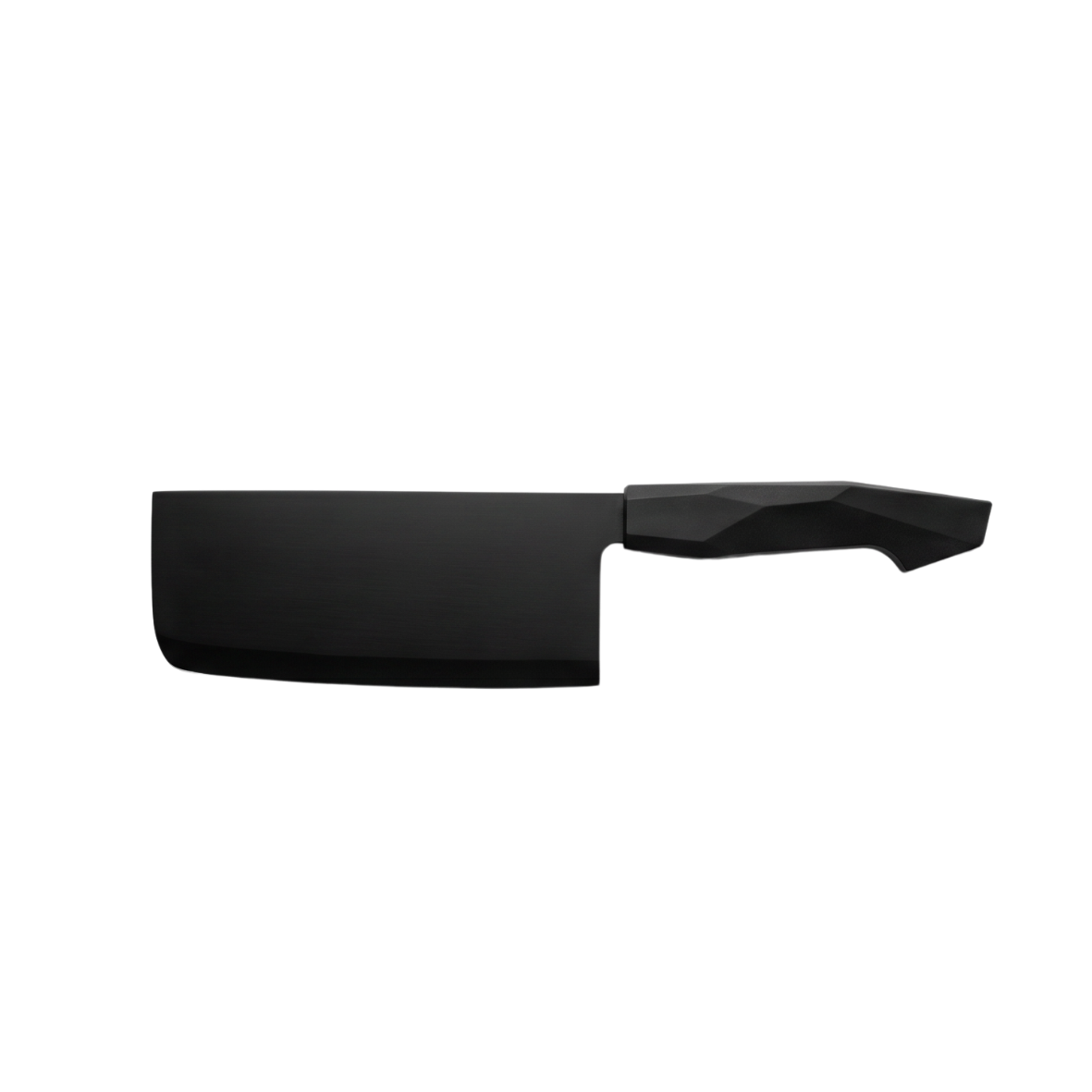 Black stainless steel cleaver knife with black bakelite handle
