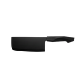 Black stainless steel cleaver knife with black bakelite handle
