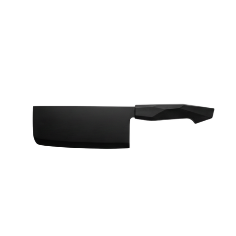 Black stainless steel cleaver knife with black bakelite handle