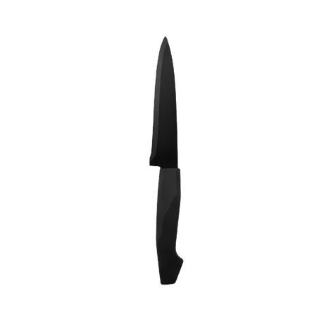 black stainless steel utility knife with black bakelite handle 