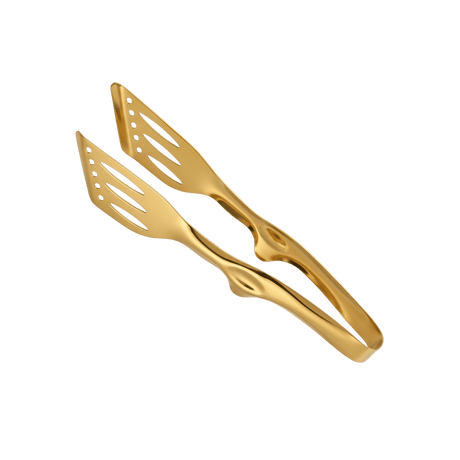 Golden Serving Tongs