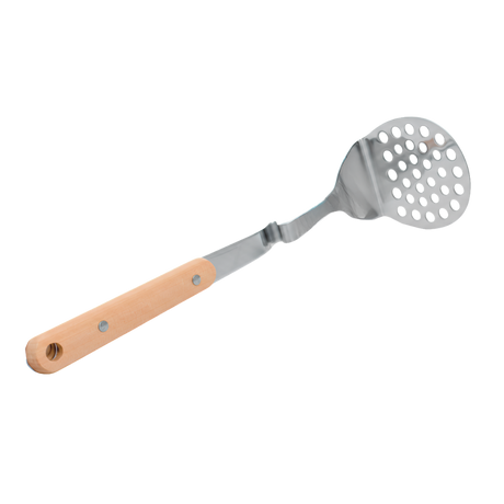 Stainless steel masher with wooden handle 