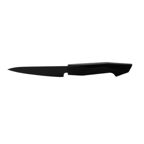 Black stainless Pairing Knife with Black bakelite handle 
