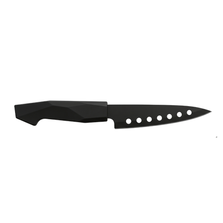 Black stainless cheese knife with black bakelite handle