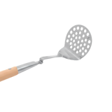 Stainless steel masher with wooden handle 