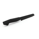 Black Stainless bread knife with bakelite handle 