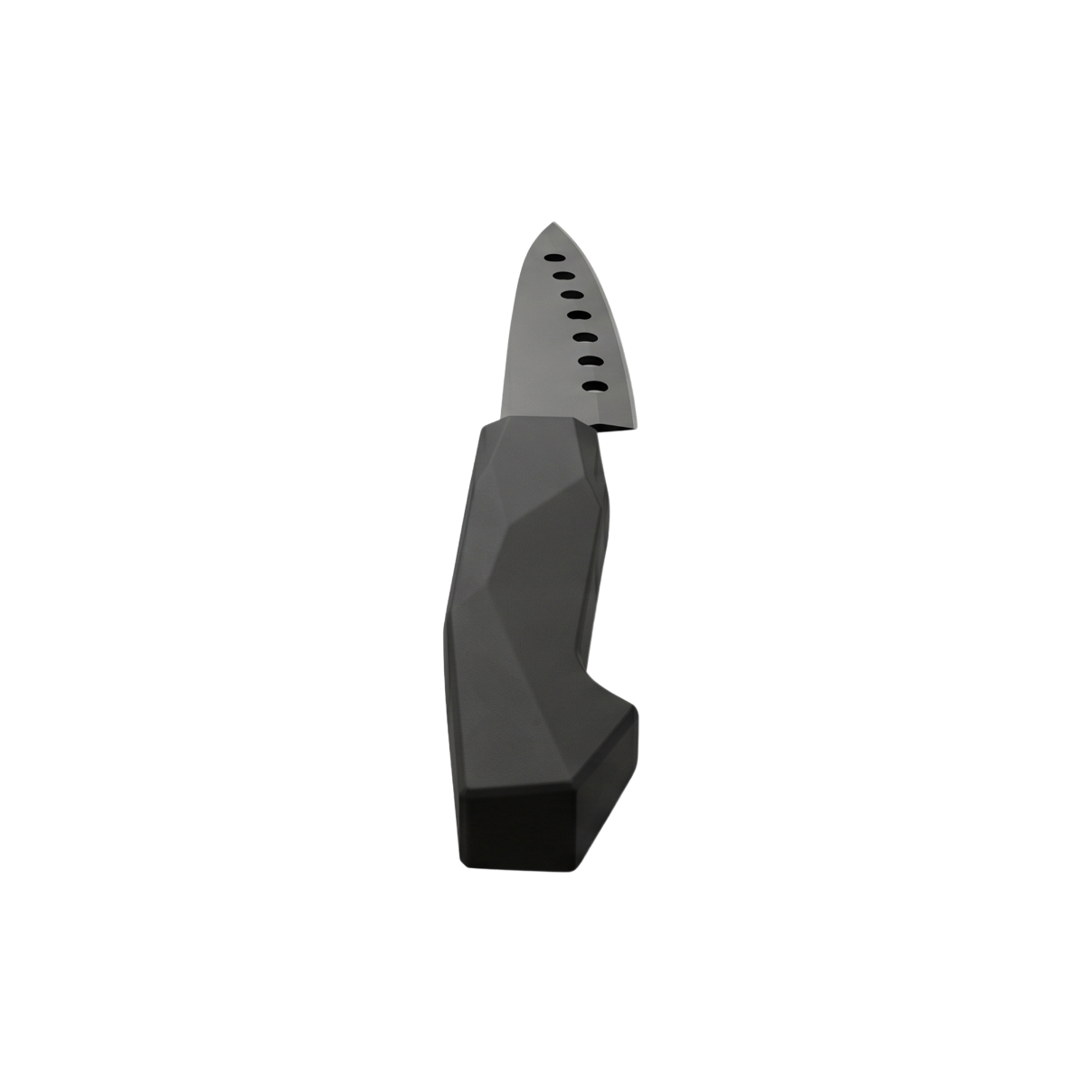 Black stainless cheese knife with black bakelite handle