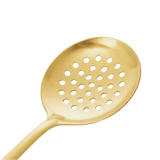 a close up of the stainless steel gold skimmer 