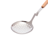 Stainless Steel skimmer with wooden handle