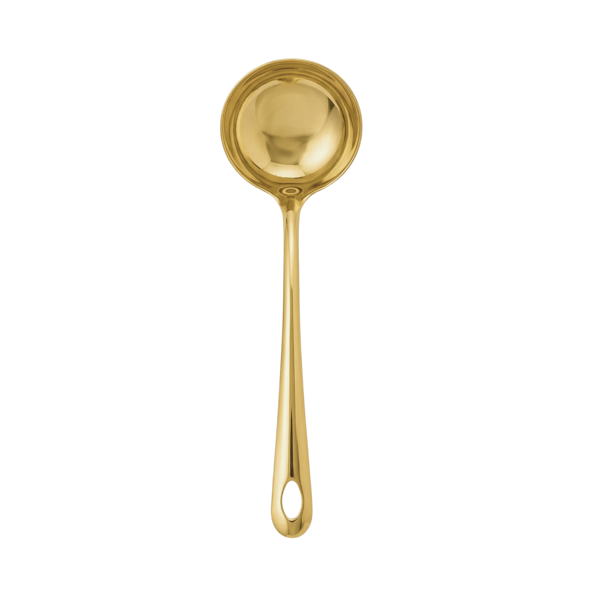 Stainless steel golden serving ladle