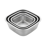 Stainless Steel silver square strainer 
