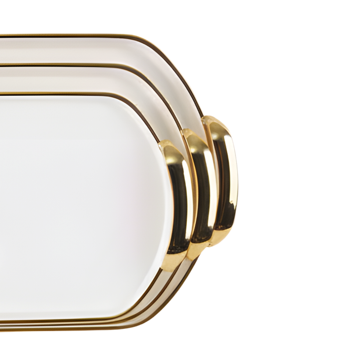 Plastic Round Serving Tray Set