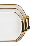 Plastic Round Serving Tray Set