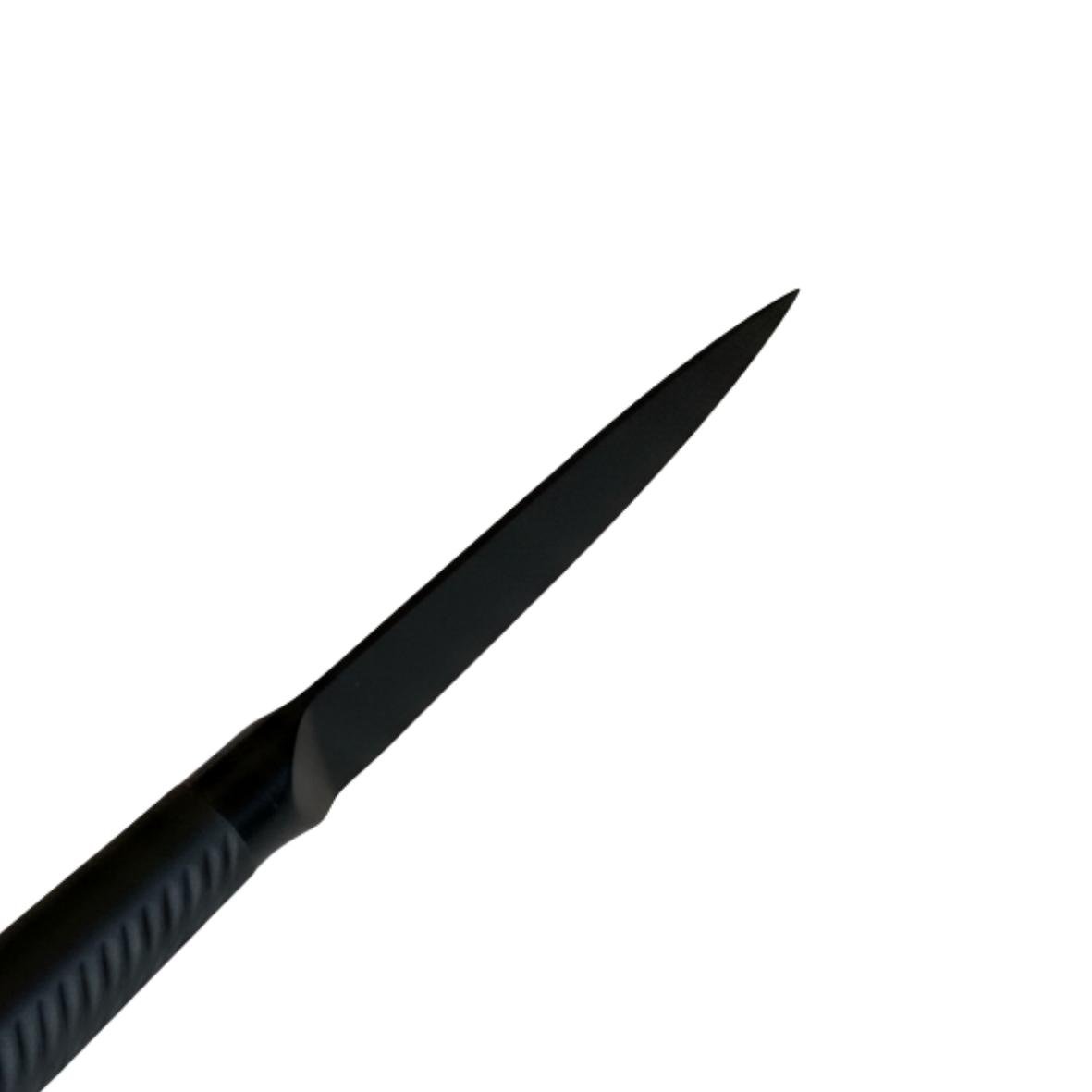 black stainless steel utility knife with bakelite black handle