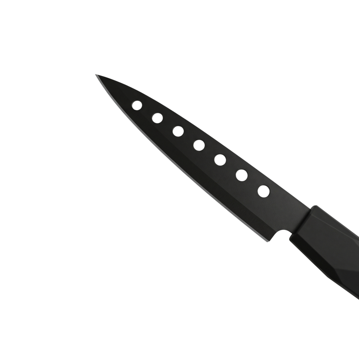 Black stainless cheese knife with black bakelite handle